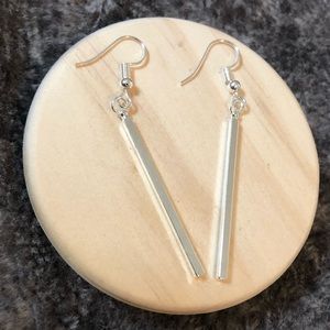 Dana Silver Bar Dangle Earrings